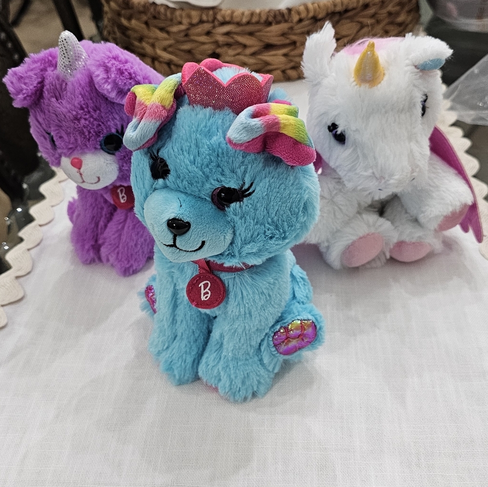 Barbie 7-inch Pet Bean Plush 3- Piece Set